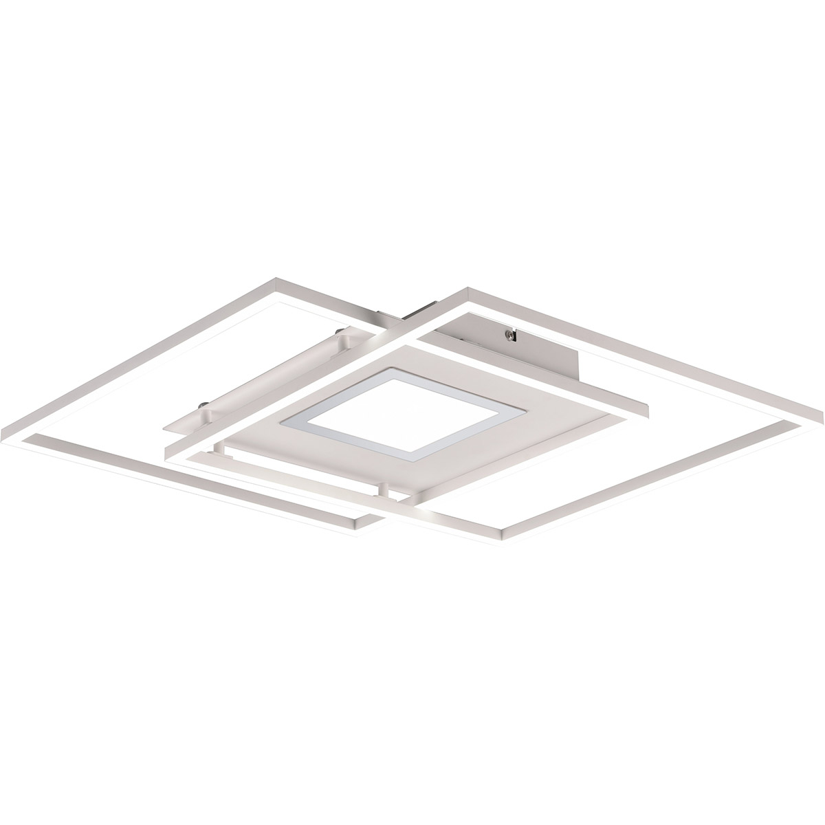 Plafonnier LED - Éclairage de Plafond - Trion Avia - 36W - Couleur de lumière ajustable - Télécommande - Dimmable - Mat Blanc - Aluminium