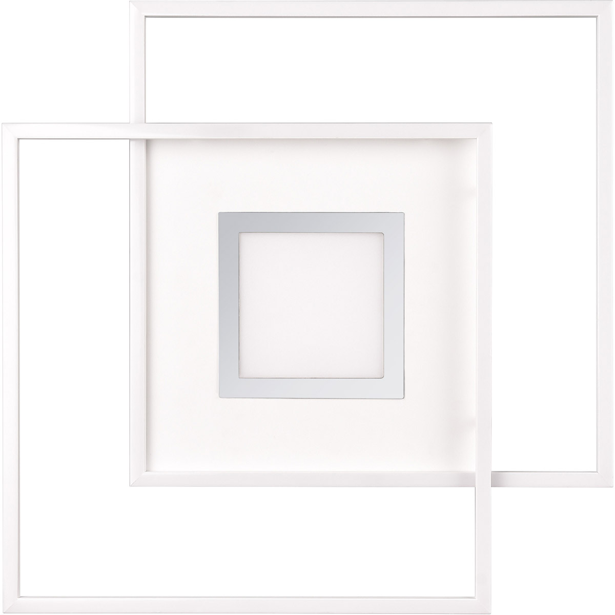 Plafonnier LED - Éclairage de Plafond - Trion Avia - 36W - Couleur de lumière ajustable - Télécommande - Dimmable - Mat Blanc - Aluminium