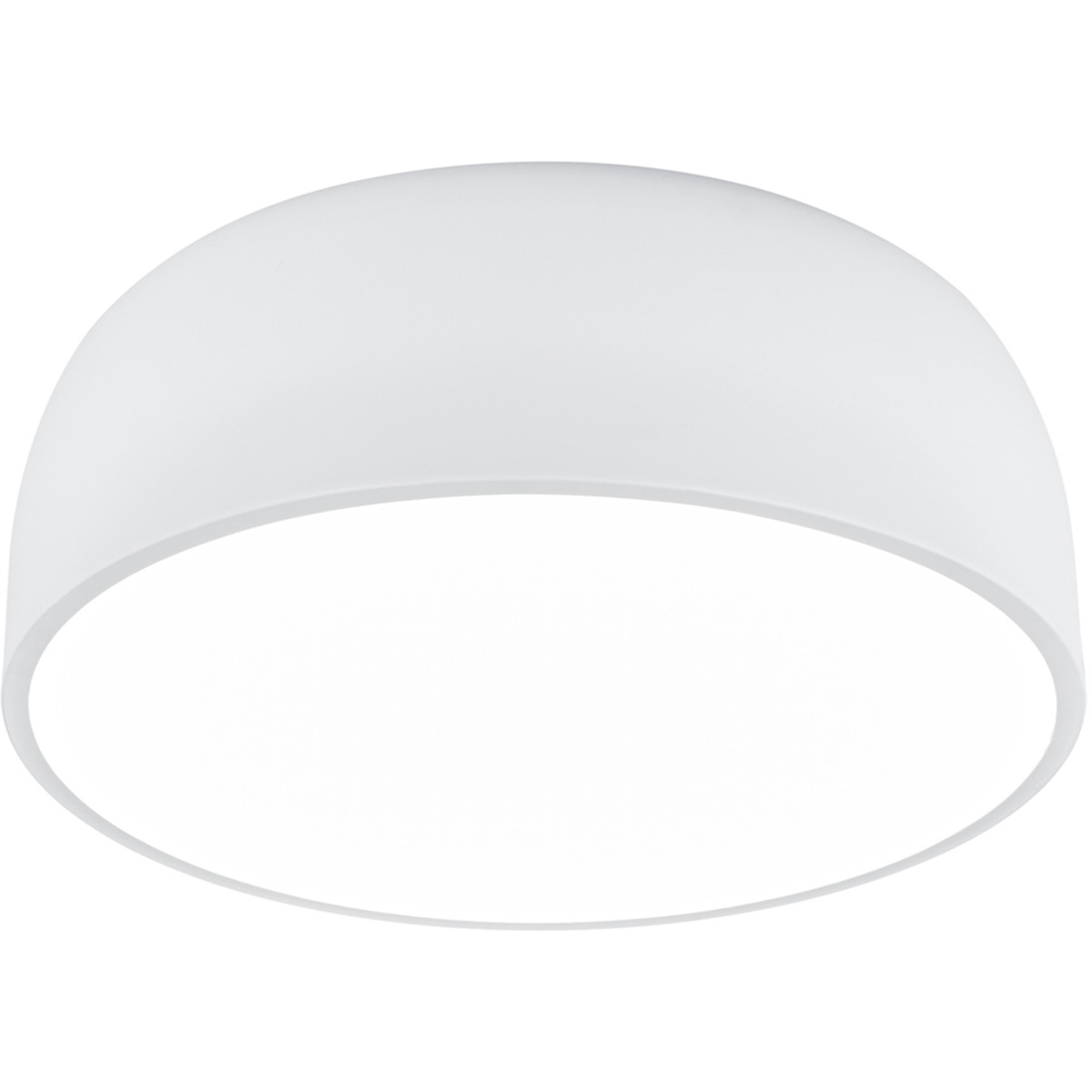 Plafonnier LED - Éclairage de Plafond - Trion Barnon - Douille E27 - 4-lumières - Rond - Mat Blanc - Aluminium