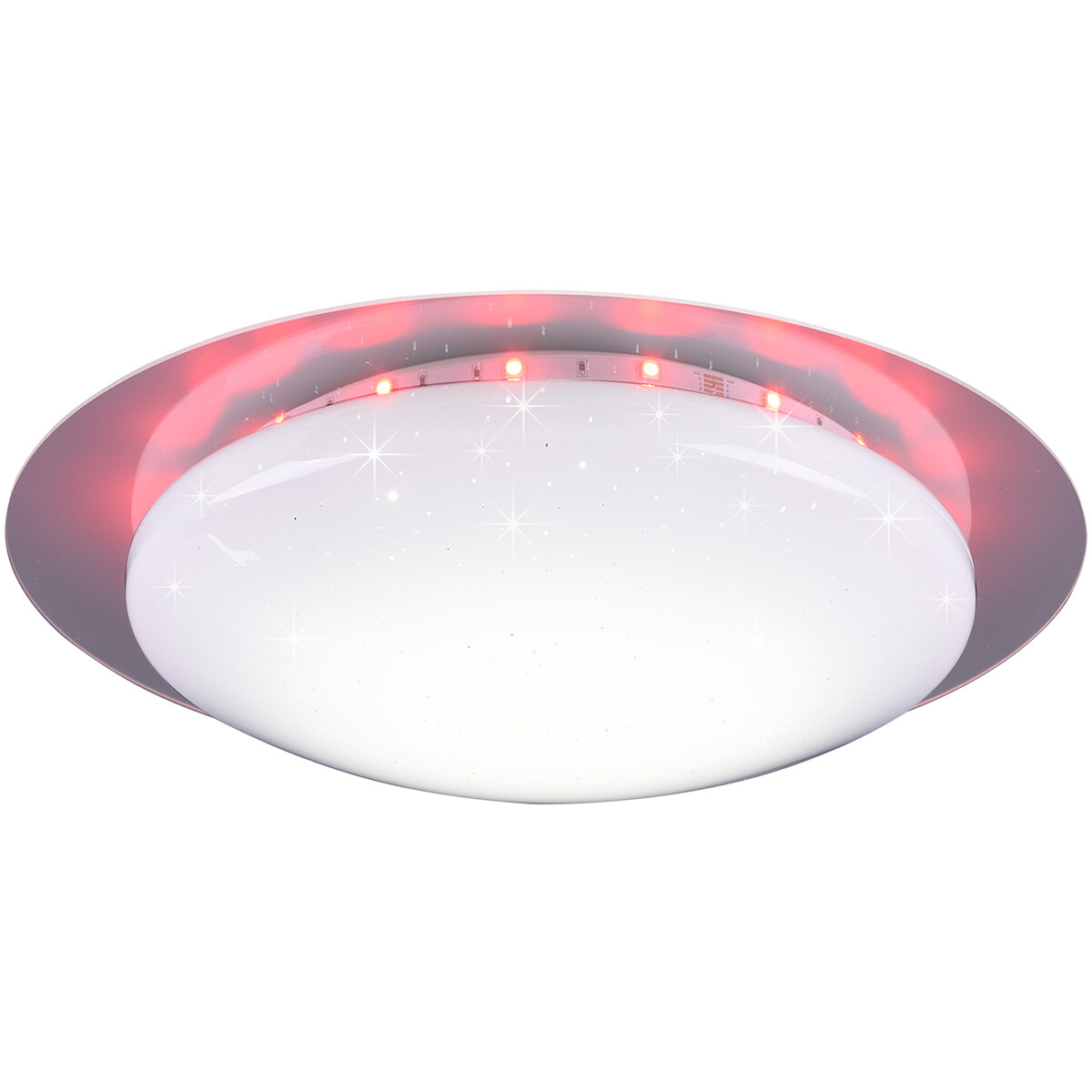 Plafonnier LED - Éclairage de Plafond - Trion Bolbi - 8.5W - Couleur de lumière ajustable - RGBW - Télécommande - Dimmable - Rond - Mat Blanc - Plastique