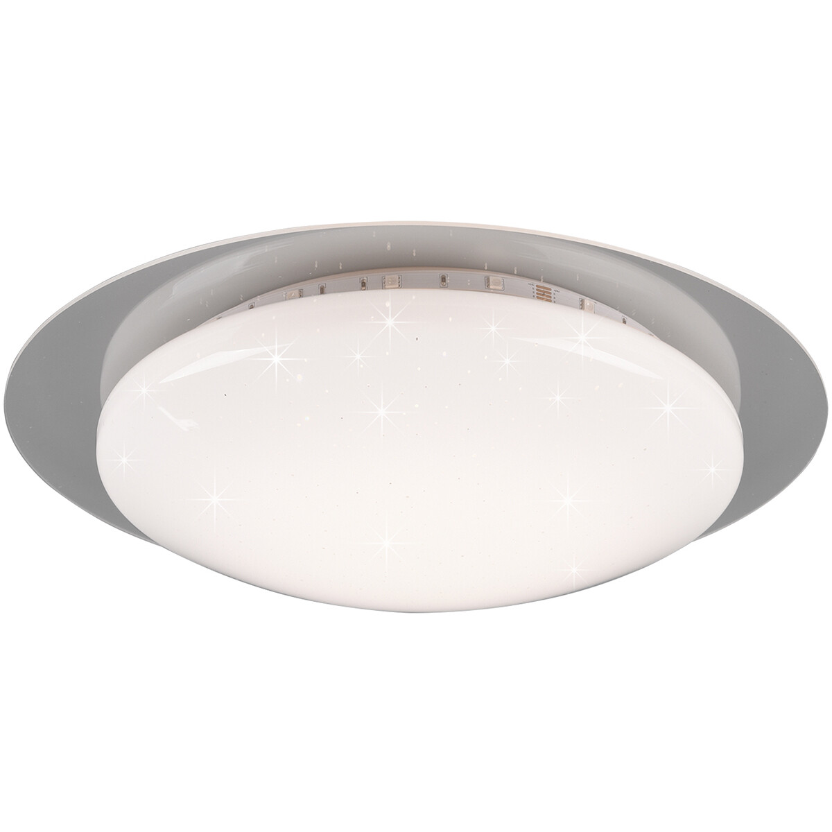 Plafonnier LED - Éclairage de Plafond - Trion Bolbi - 8.5W - Couleur de lumière ajustable - RGBW - Télécommande - Dimmable - Rond - Mat Blanc - Plastique