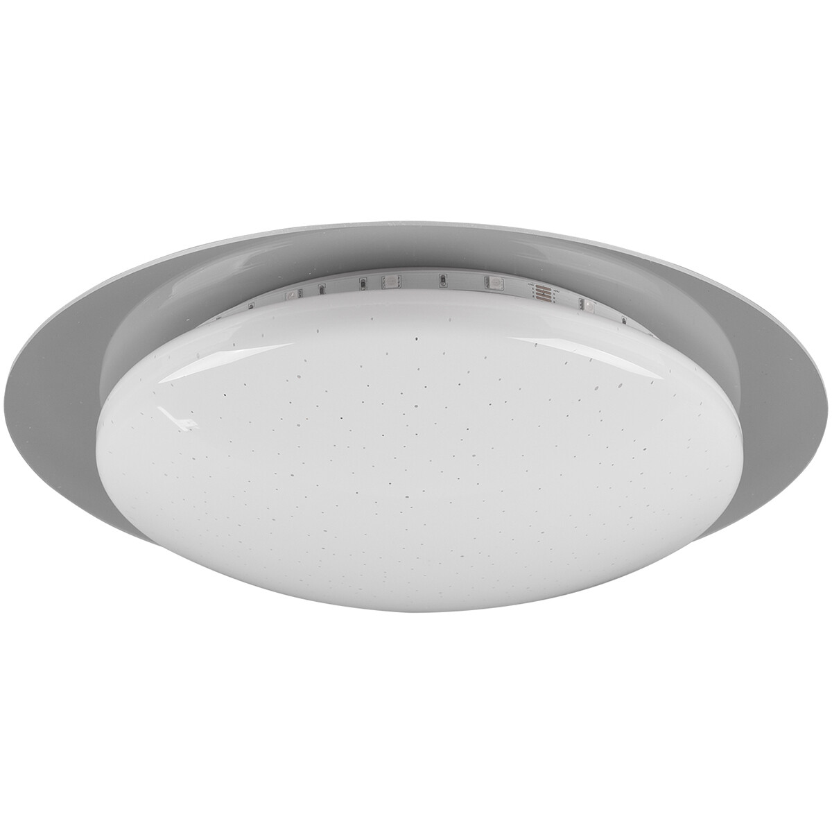 Plafonnier LED - Éclairage de Plafond - Trion Bolbi - 8.5W - Couleur de lumière ajustable - RGBW - Télécommande - Dimmable - Rond - Mat Blanc - Plastique