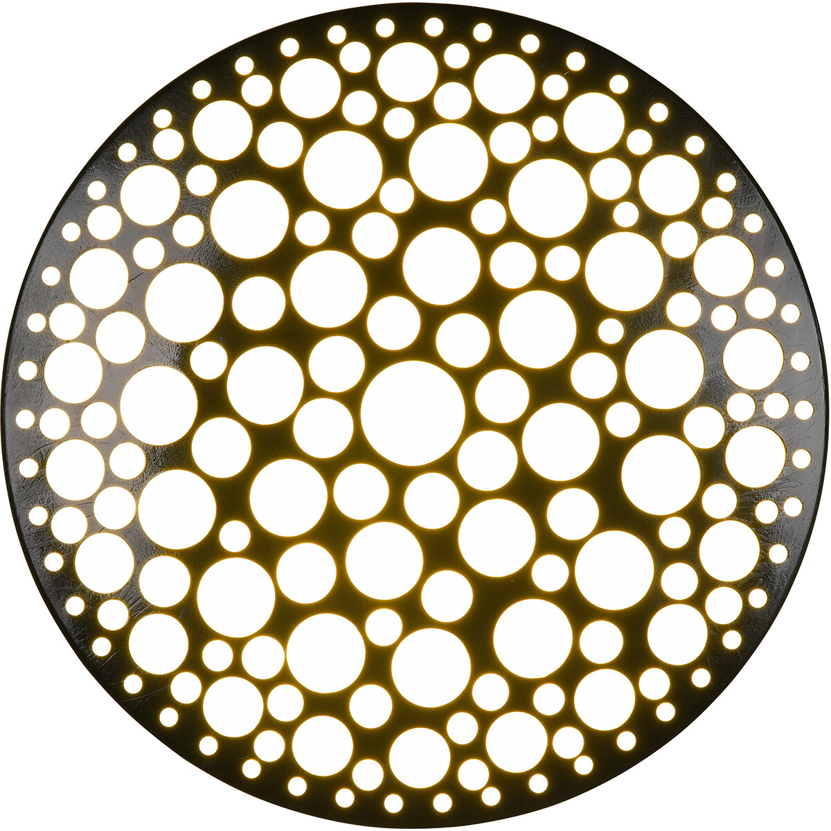 Plafonnier LED - Éclairage de Plafond - Trion Carol - 11W - Blanc Chaud 3000K - Rond - Mat Noir - Plastique