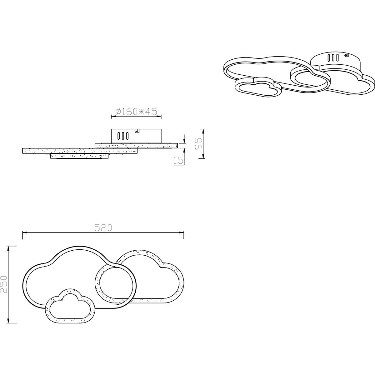 Plafonnier LED - Éclairage de Plafond - Trion Claudia - 29W - Blanc Chaud 3000K - RGBW - Dimmable - Télécommande - Rond - Mat Blanc - Plastique