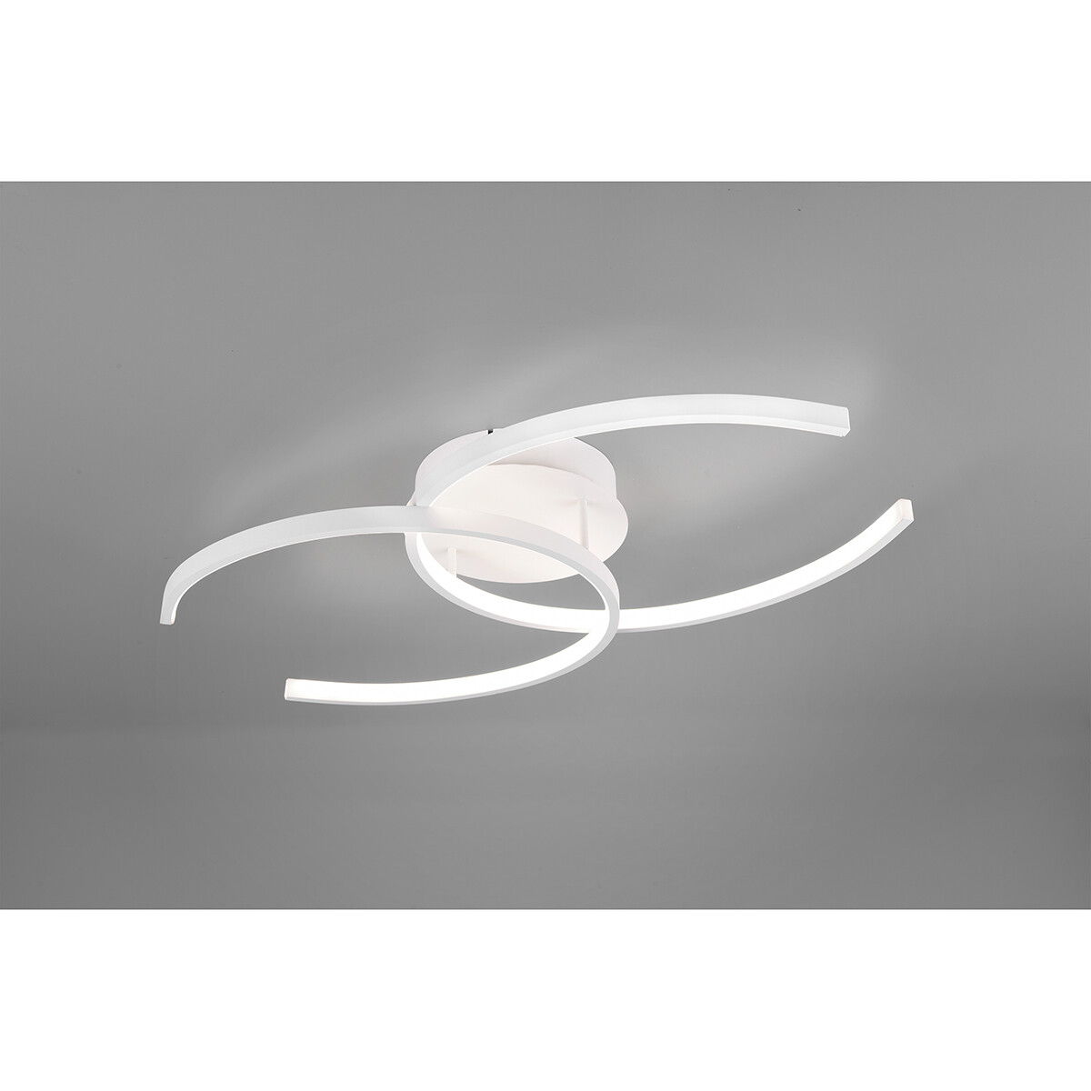 Plafonnier LED - Éclairage de Plafond - Trion Cocon - 20W - Blanc Neutre 4000K - Dimmable - Rond - Mat Blanc - Aluminium