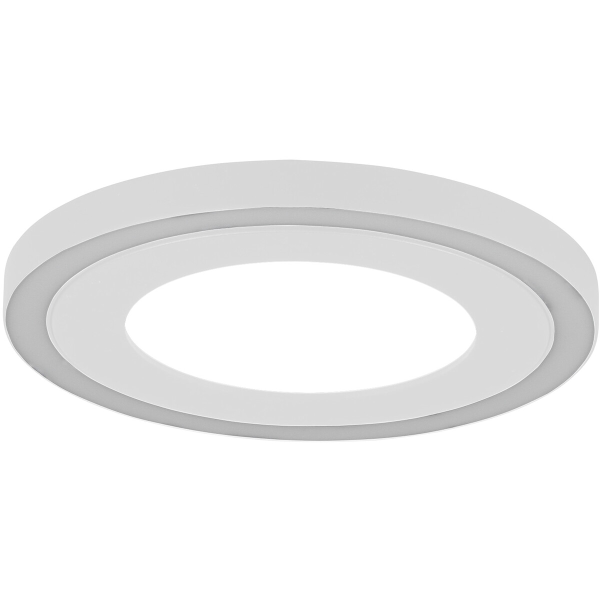 Plafonnier LED - Éclairage de Plafond - Trion Coman - 17W - Blanc Neutre 4000K - Rond - Mat Blanc - Plastique