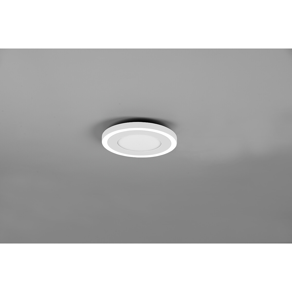 Plafonnier LED - Éclairage de Plafond - Trion Coman - 17W - Blanc Neutre 4000K - Rond - Mat Blanc - Plastique