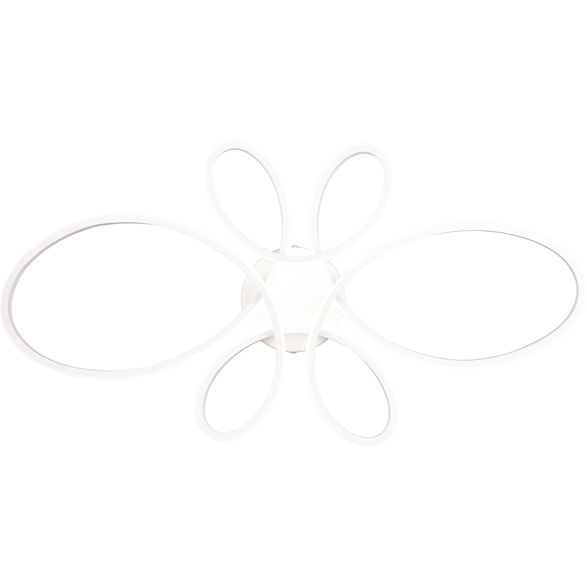 LED Plafonnier - Éclairage de Plafond - Trion Crowl - 32W - Blanc Naturel 4000K - Gradable - Blanc Mat - Métal