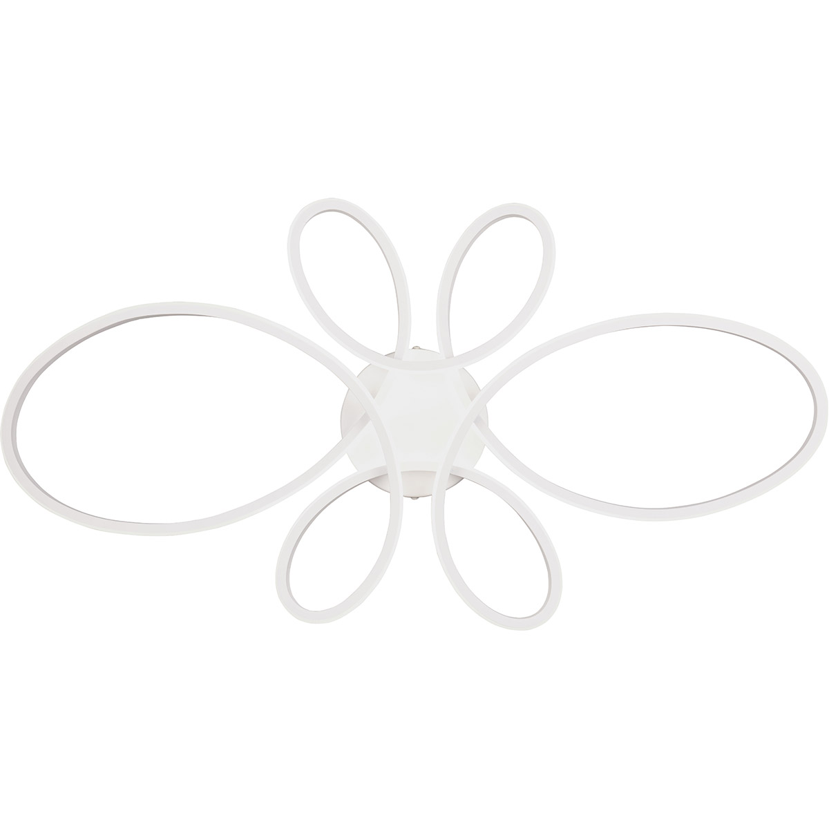 LED Plafonnier - Éclairage de Plafond - Trion Crowl - 32W - Blanc Naturel 4000K - Gradable - Blanc Mat - Métal