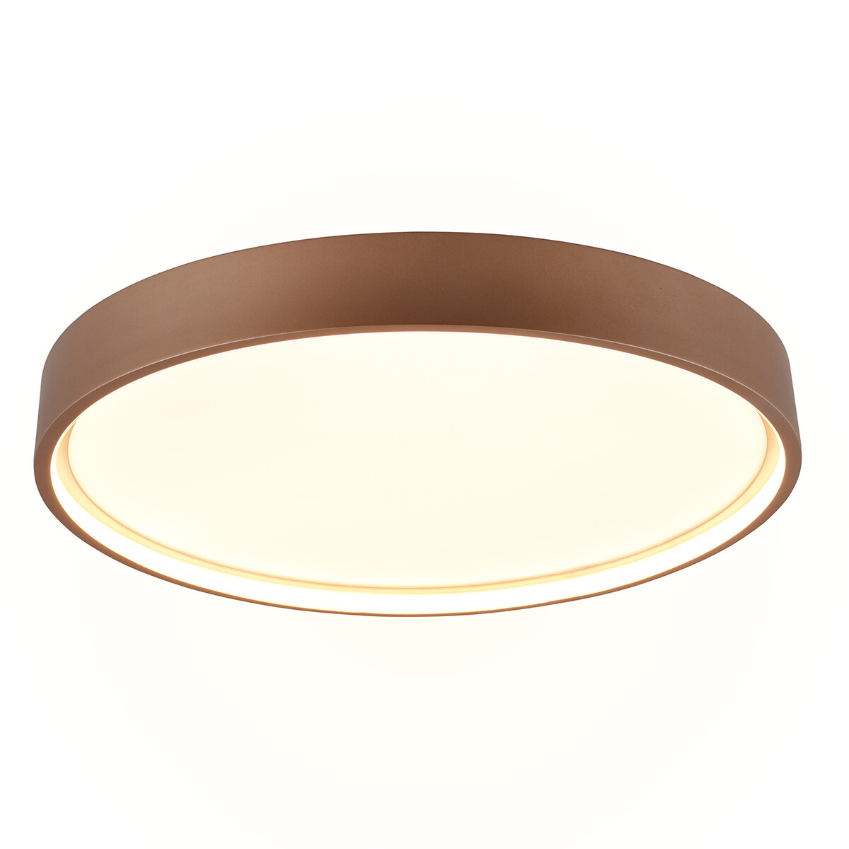 Plafonnier LED - Éclairage de plafond - Trion Dile - 29W - Couleur de lumière ajustable - Rond - Coffee - Métal