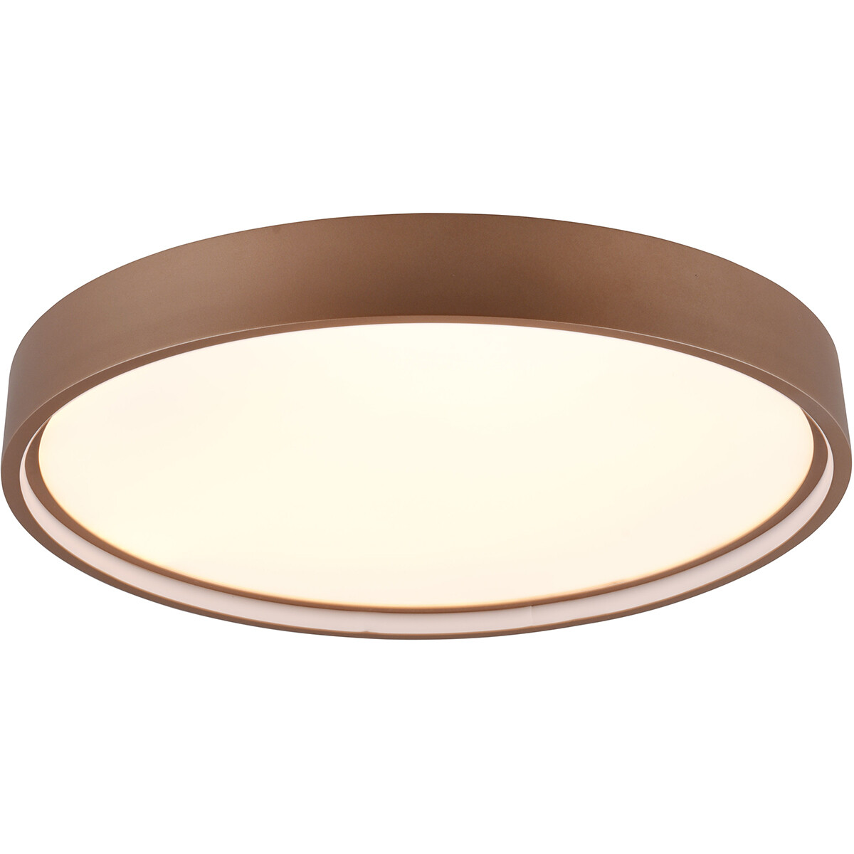 Plafonnier LED - Éclairage de plafond - Trion Dile - 29W - Couleur de lumière ajustable - Rond - Coffee - Métal