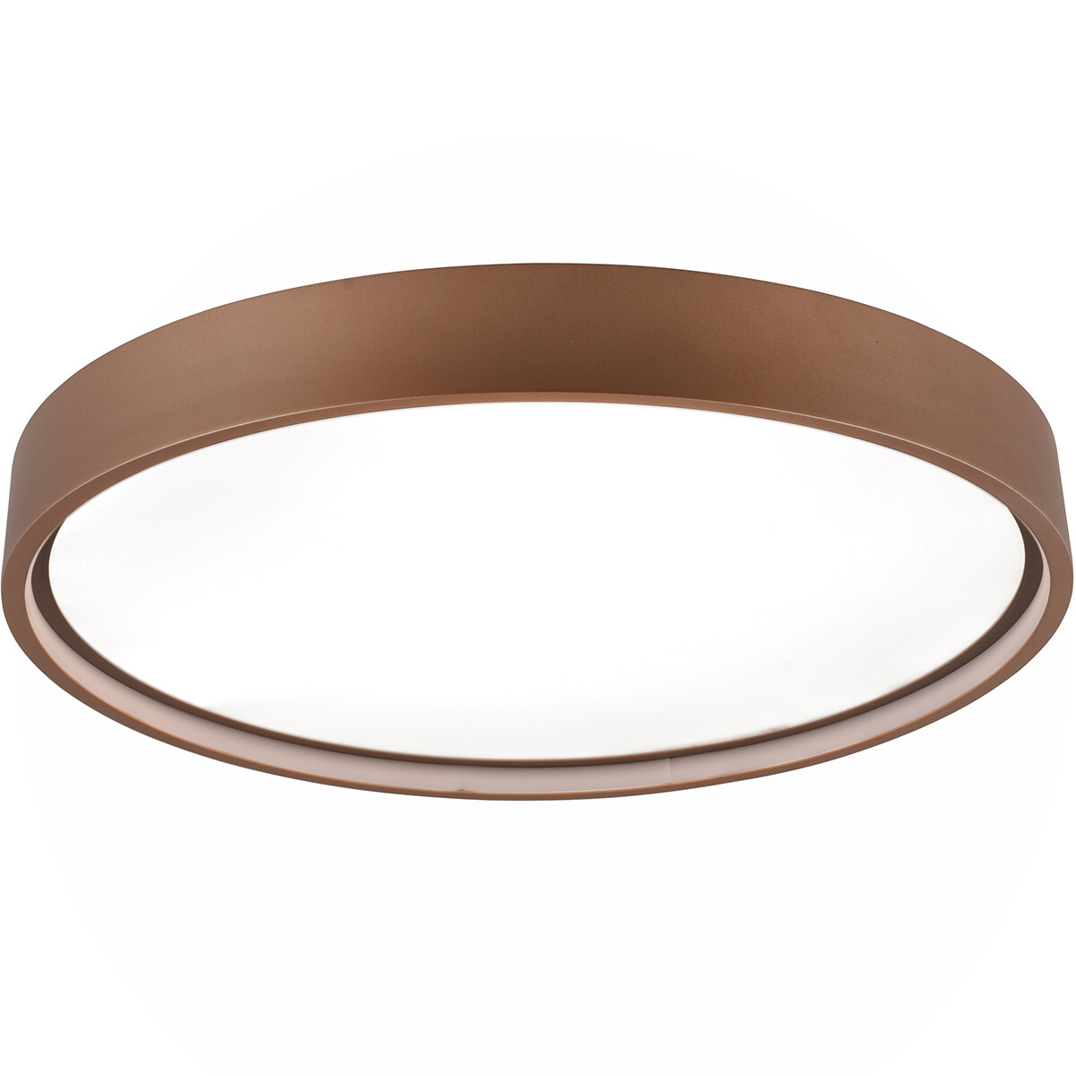 Plafonnier LED - Éclairage de plafond - Trion Dile - 29W - Couleur de lumière ajustable - Rond - Coffee - Métal