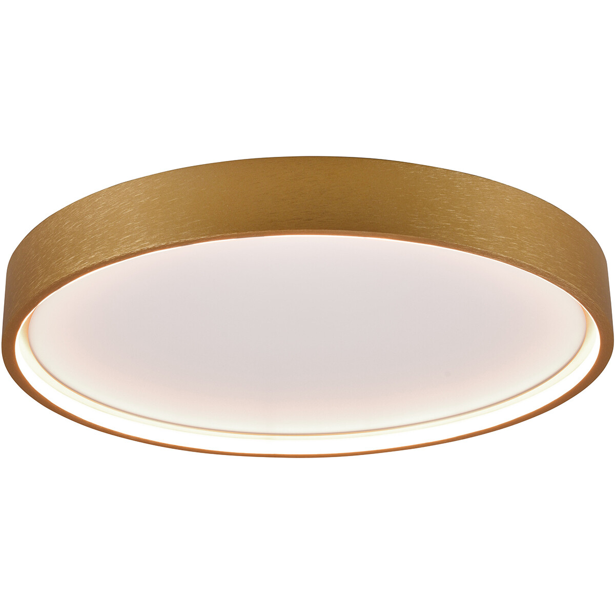 Plafonnier LED - Éclairage de plafond - Trion Dile - 29W - Couleur de lumière ajustable - Rond - Laiton mat - Métal