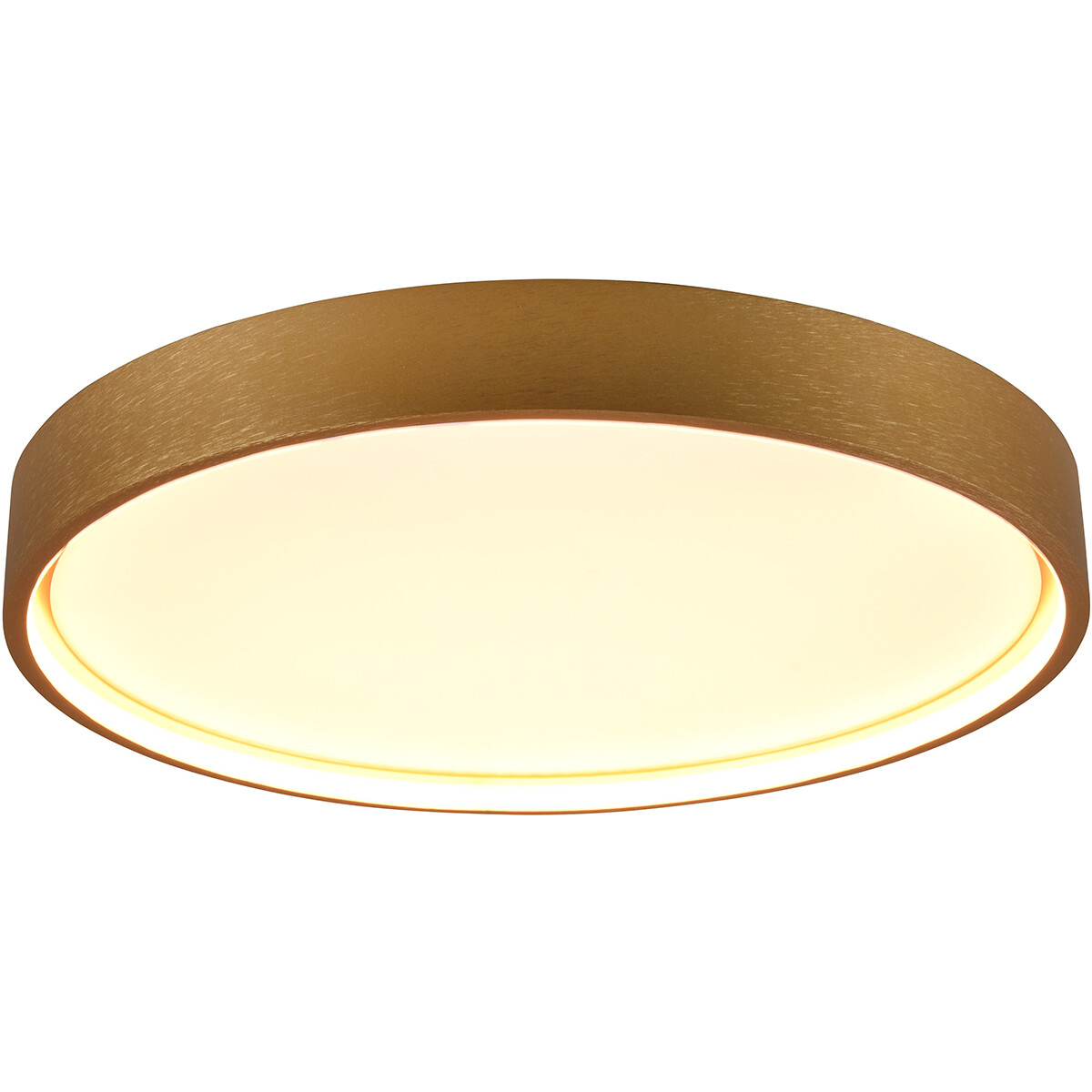 Plafonnier LED - Éclairage de plafond - Trion Dile - 29W - Couleur de lumière ajustable - Rond - Laiton mat - Métal