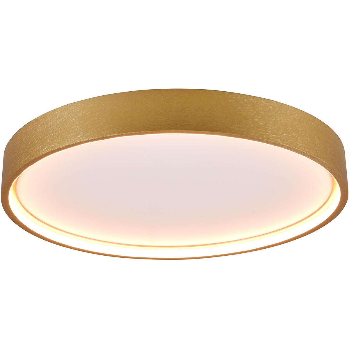 Plafonnier LED - Éclairage de plafond - Trion Dile - 29W - Couleur de lumière ajustable - Rond - Laiton mat - Métal