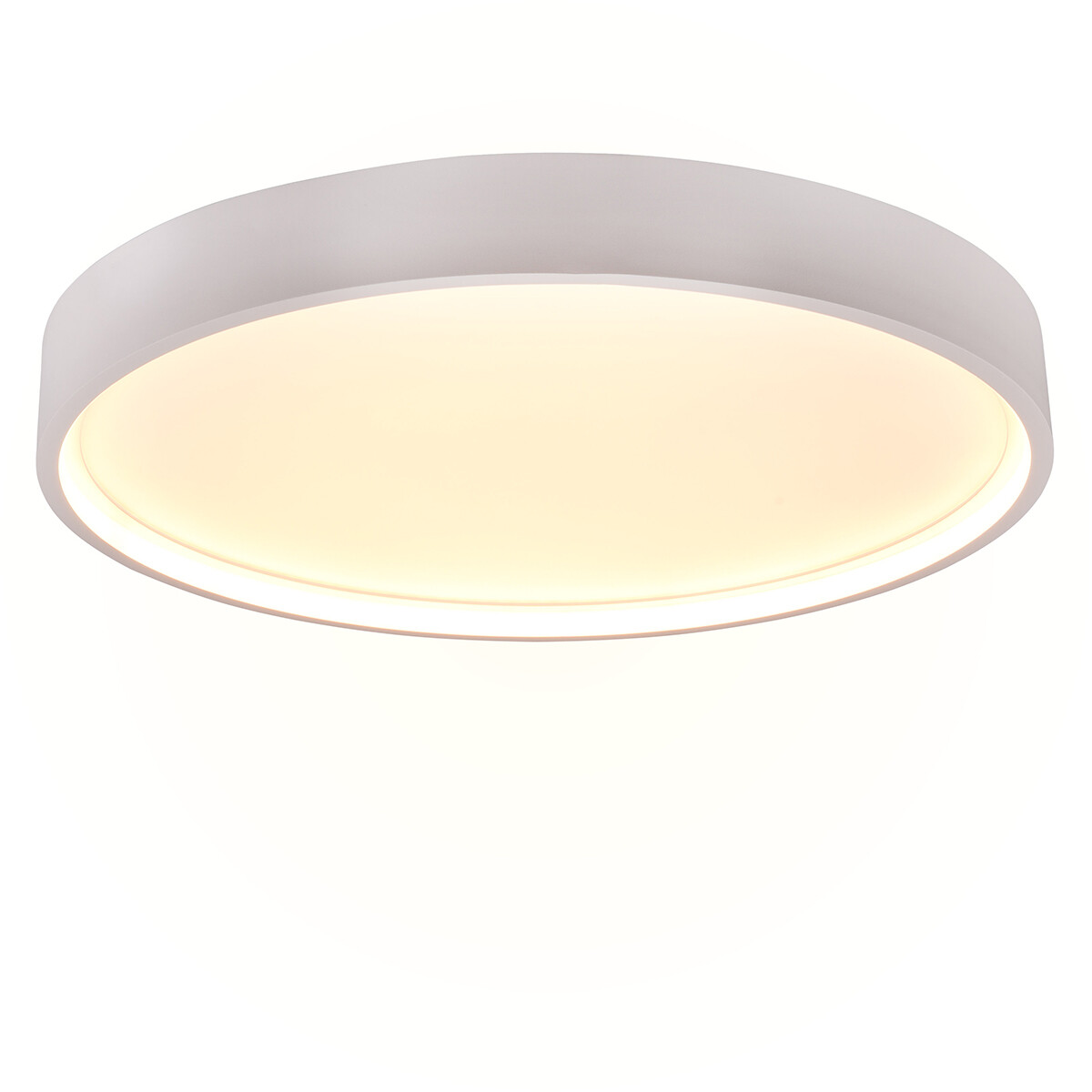 Plafonnier LED - Éclairage de plafond - Trion Dile - 29W - Couleur de lumière ajustable - Rond - Blanc mat - Métal