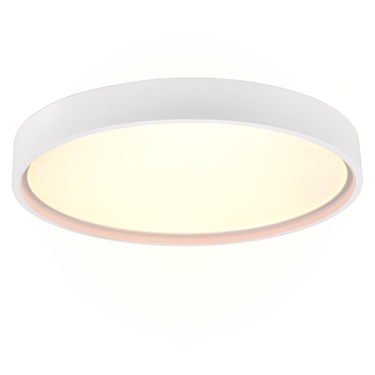 Plafonnier LED - Éclairage de plafond - Trion Dile - 29W - Couleur de lumière ajustable - Rond - Blanc mat - Métal