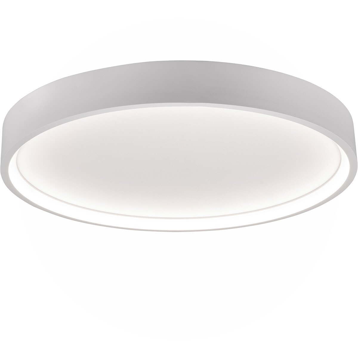 Plafonnier LED - Éclairage de plafond - Trion Dile - 29W - Couleur de lumière ajustable - Rond - Blanc mat - Métal