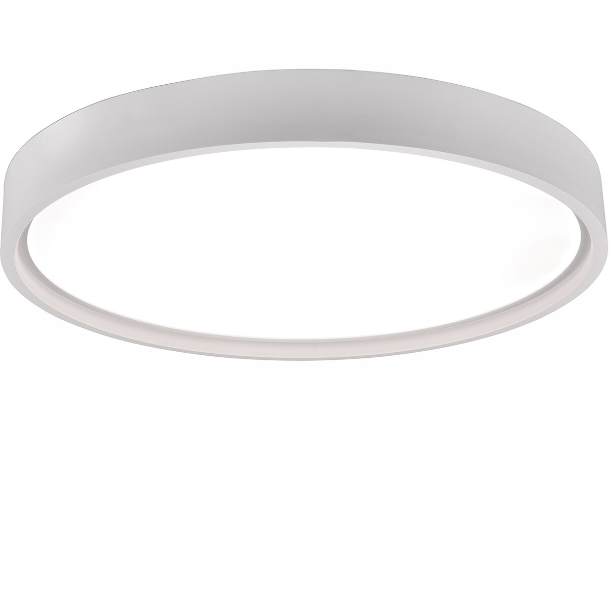 Plafonnier LED - Éclairage de plafond - Trion Dile - 29W - Couleur de lumière ajustable - Rond - Blanc mat - Métal