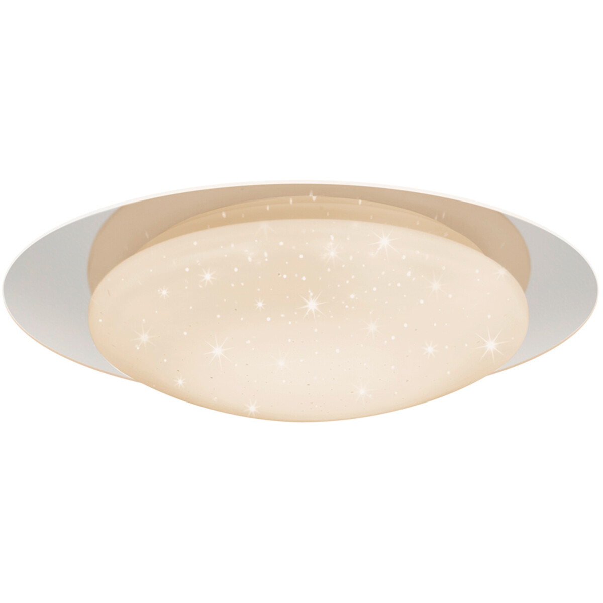 Plafonnier LED - Éclairage de Plafond - Trion Frida - 8.5W - Couleur de lumière ajustable - Télécommande - Lumière Étoile - Dimmable - Rond - Mat Blanc - Plastique