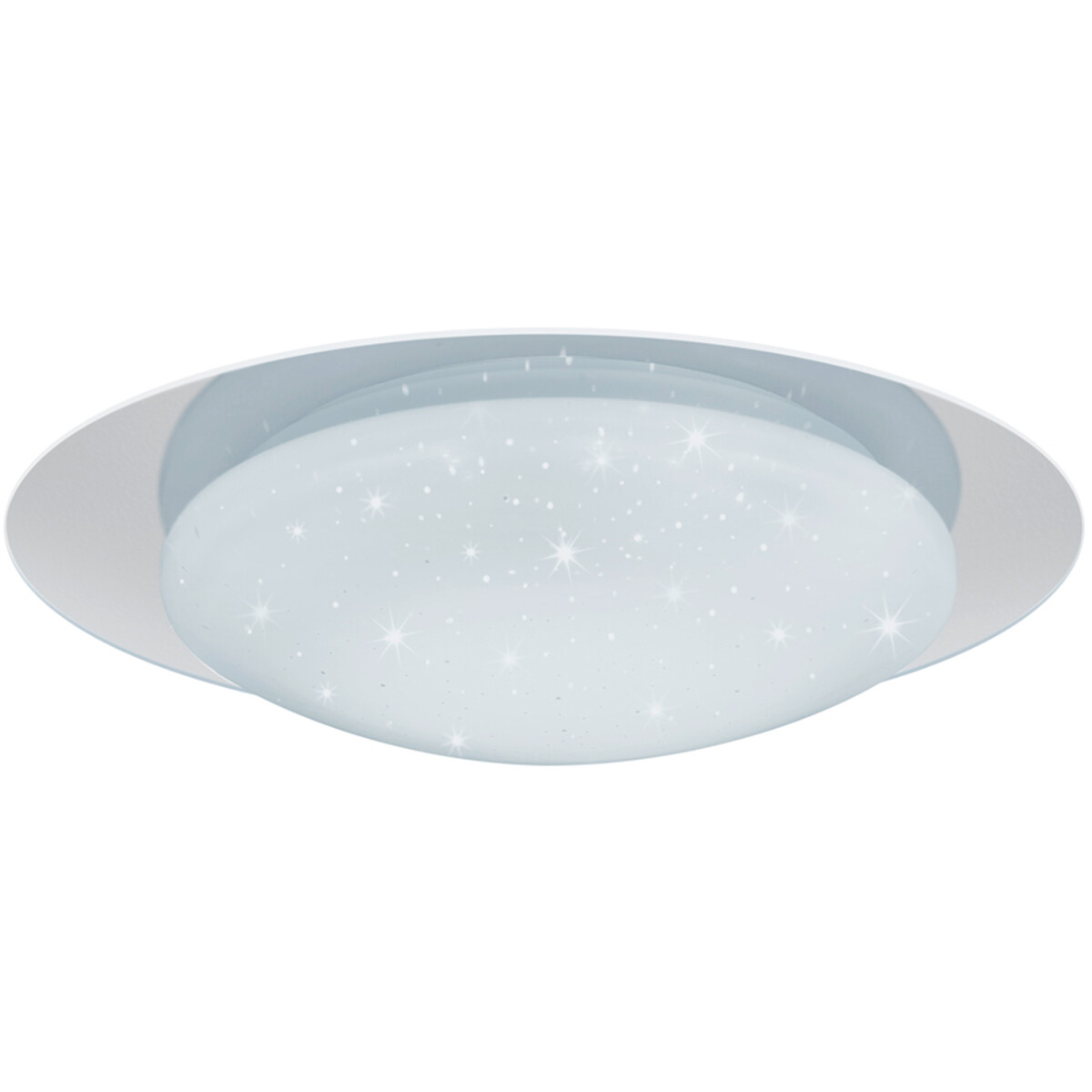 Plafonnier LED - Éclairage de Plafond - Trion Frida - 8.5W - Couleur de lumière ajustable - Télécommande - Lumière Étoile - Dimmable - Rond - Mat Blanc - Plastique