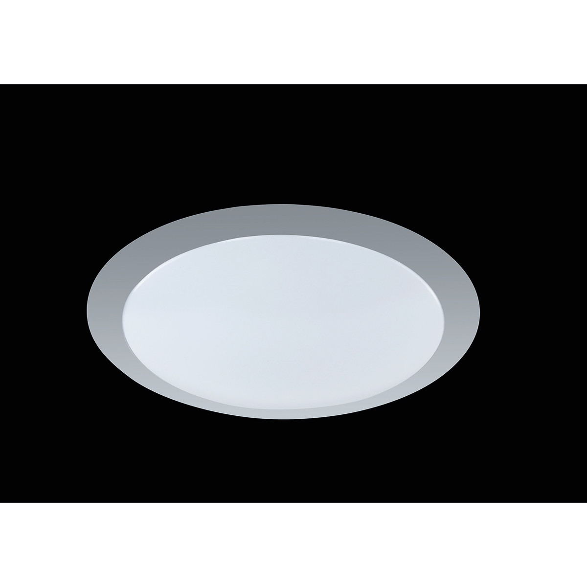 Plafonnier LED - Éclairage de Plafond - Trion Ginzon - 12W - Blanc Chaud 3000K - Dimmable - Rond - Mat Titane - Aluminium