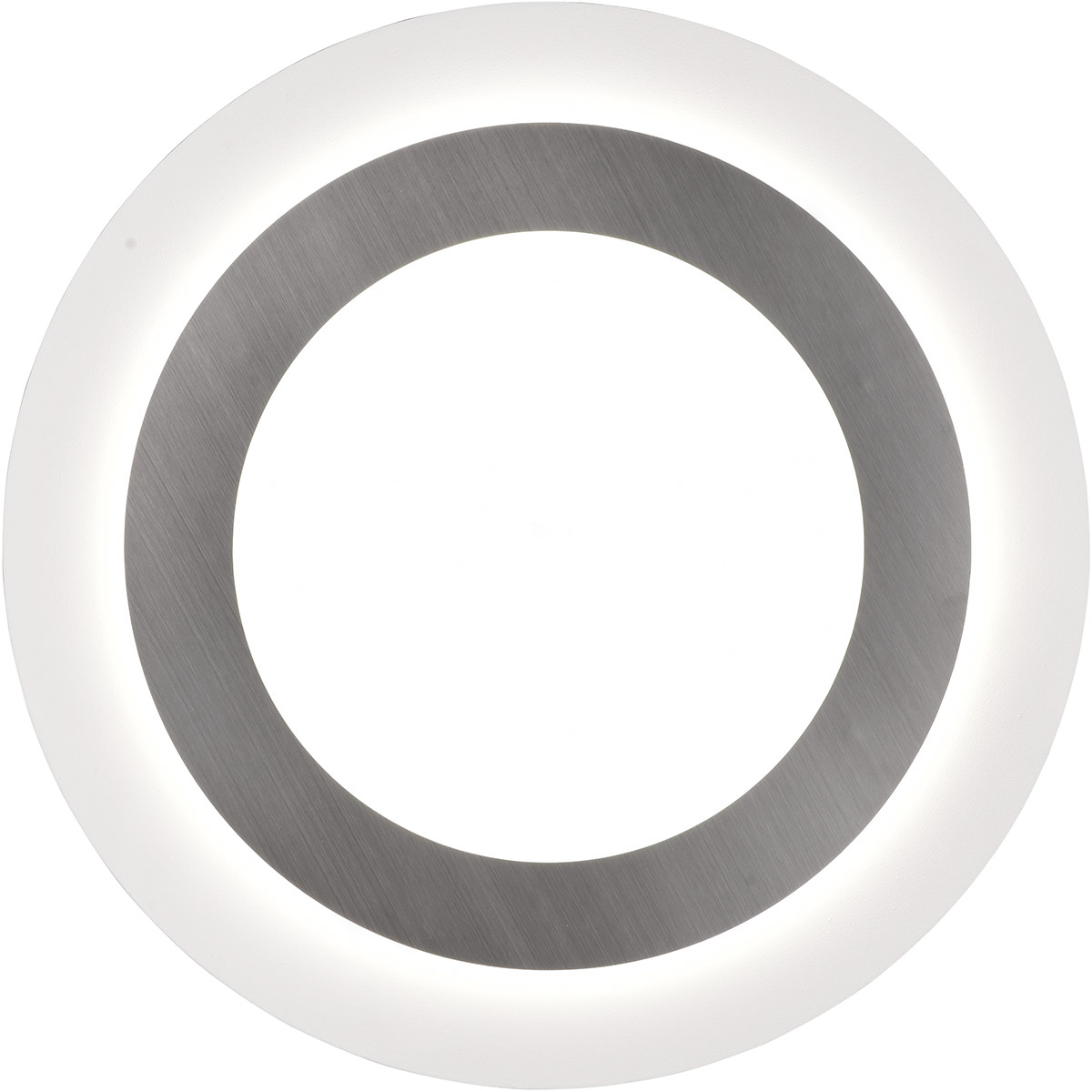 Plafonnier LED - Éclairage de plafond - Trion Groan - 42W - Couleur ajustable - Commande à distance - Dimmable - Rond - Nickel Mat - Métal