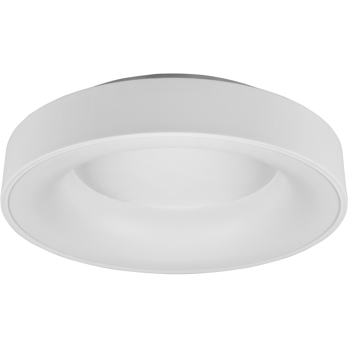 Plafonnier LED - Éclairage de Plafond - Trion Gurano - 27W - Blanc Neutre 4000K - Dimmable - Rond - Mat Blanc - Aluminium