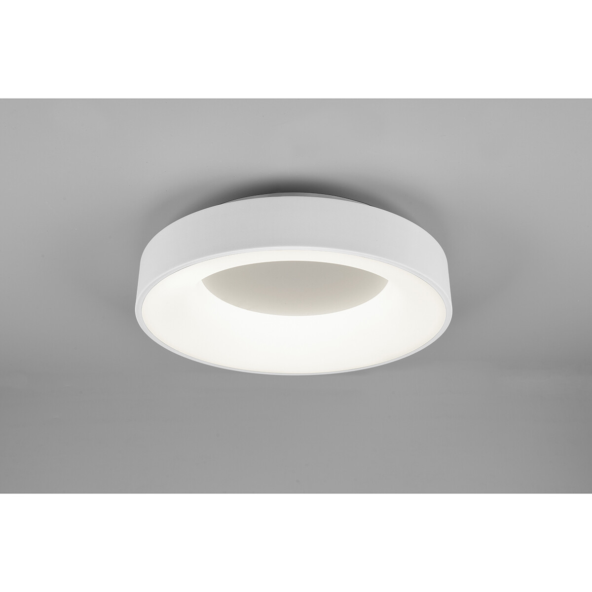 Plafonnier LED - Éclairage de Plafond - Trion Gurano - 27W - Blanc Neutre 4000K - Dimmable - Rond - Mat Blanc - Aluminium