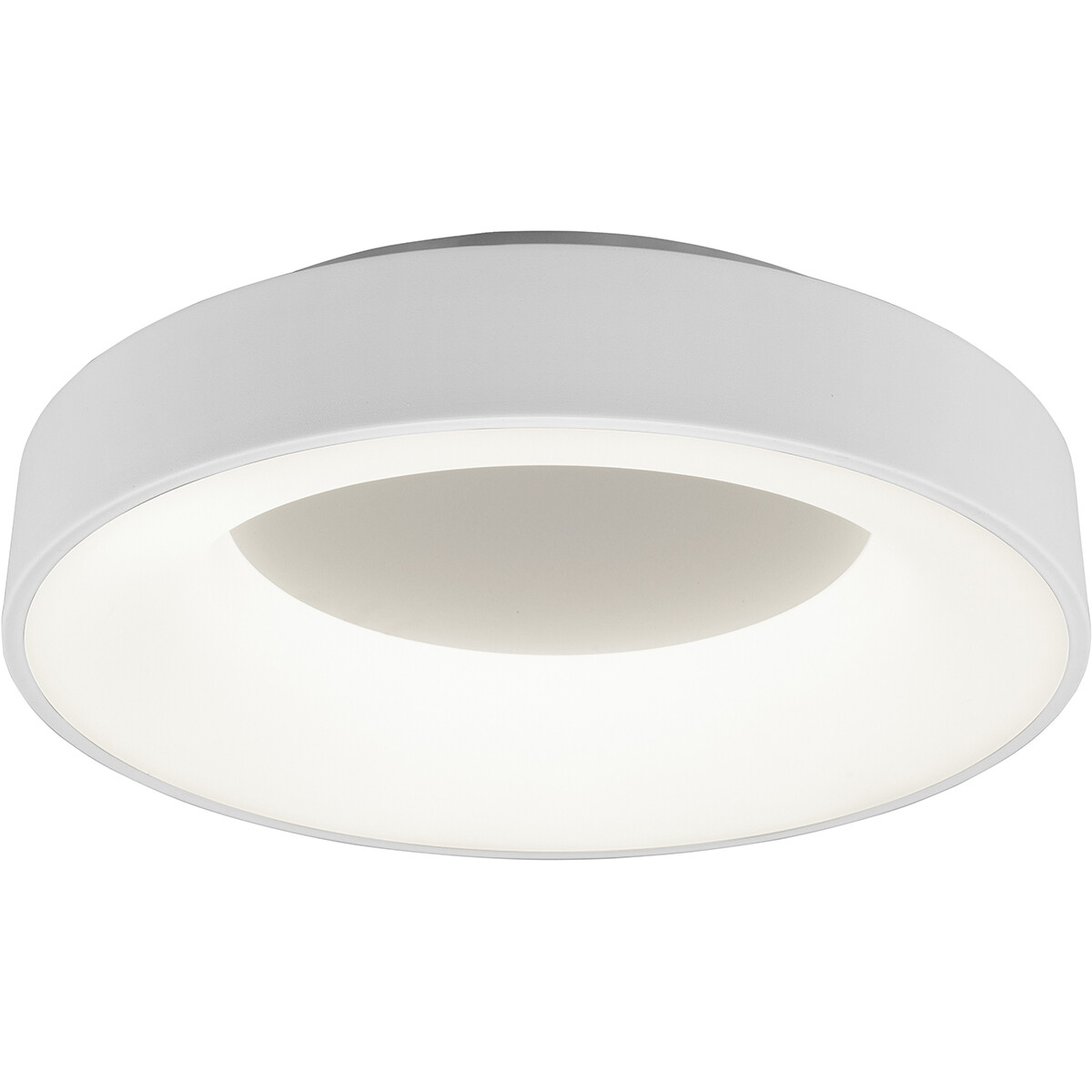 Plafonnier LED - Éclairage de Plafond - Trion Gurano - 27W - Blanc Neutre 4000K - Dimmable - Rond - Mat Blanc - Aluminium