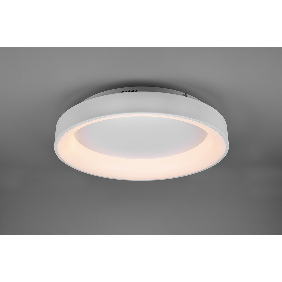 Plafonnier LED - Éclairage de Plafond - Trion Gurano - 48W - Couleur de lumière ajustable - Télécommande - Dimmable - Rond - Mat Blanc - Aluminium