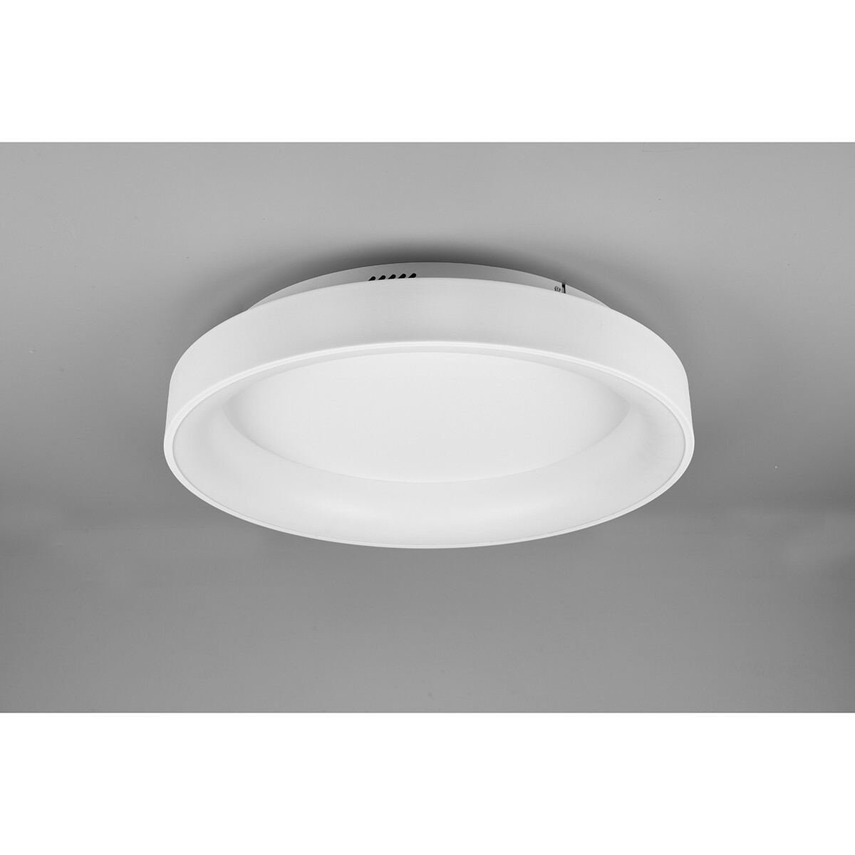 Plafonnier LED - Éclairage de Plafond - Trion Gurano - 48W - Couleur de lumière ajustable - Télécommande - Dimmable - Rond - Mat Blanc - Aluminium