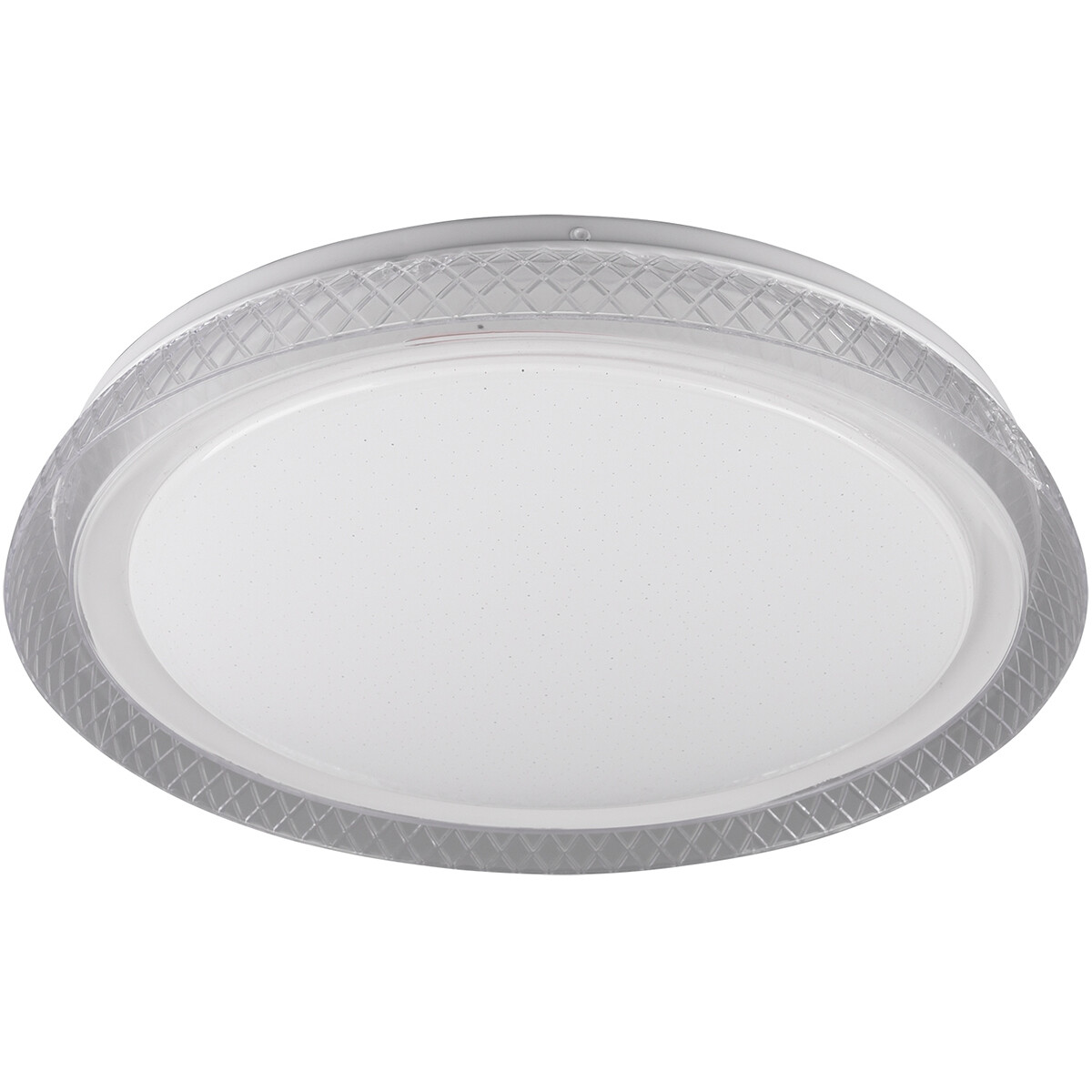 Plafonnier LED - Éclairage de Plafond - Trion Heral - 18W - Couleur de lumière ajustable - Télécommande - Dimmable - Lumière Étoile - Rond - Mat Blanc - Plastique