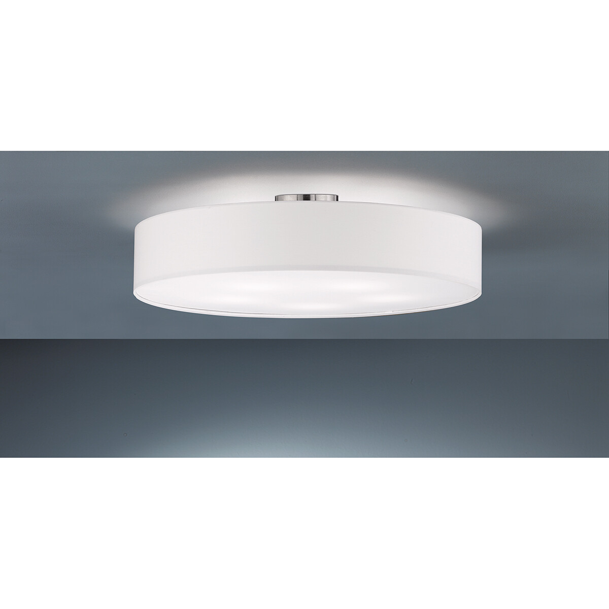 Plafonnier LED - Éclairage de Plafond - Trion Hotia - Douille E27 - 5-lumières - Rond - Mat Blanc - Aluminium