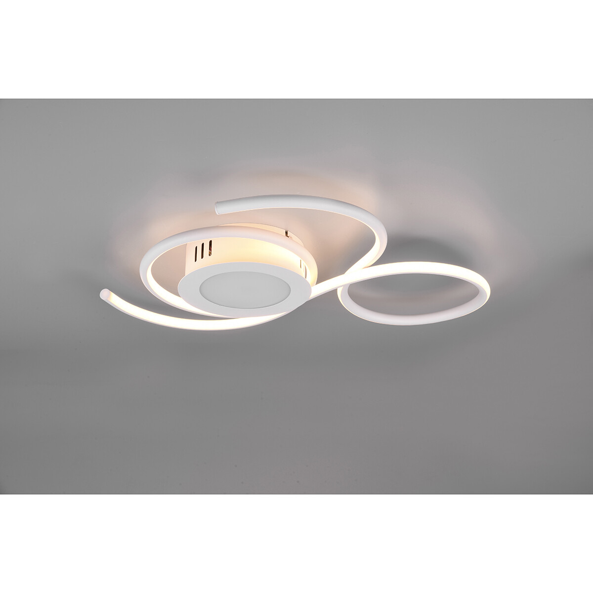 Plafonnier LED - Éclairage de Plafond - Trion Jivino - 36W - Couleur de lumière ajustable - Dimmable - Rond - Mat Blanc - Aluminium