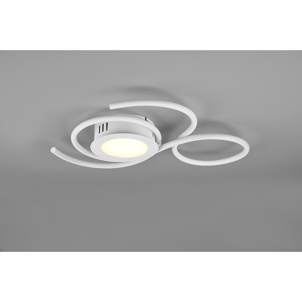 Plafonnier LED - Éclairage de Plafond - Trion Jivino - 36W - Couleur de lumière ajustable - Dimmable - Rond - Mat Blanc - Aluminium