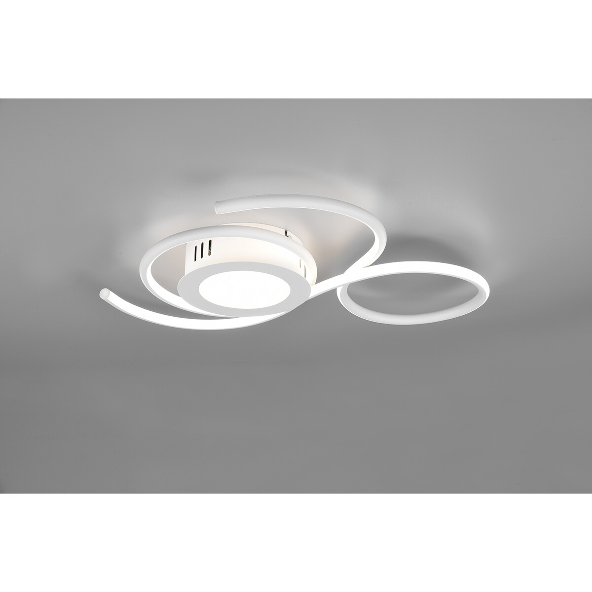 Plafonnier LED - Éclairage de Plafond - Trion Jivino - 36W - Couleur de lumière ajustable - Dimmable - Rond - Mat Blanc - Aluminium