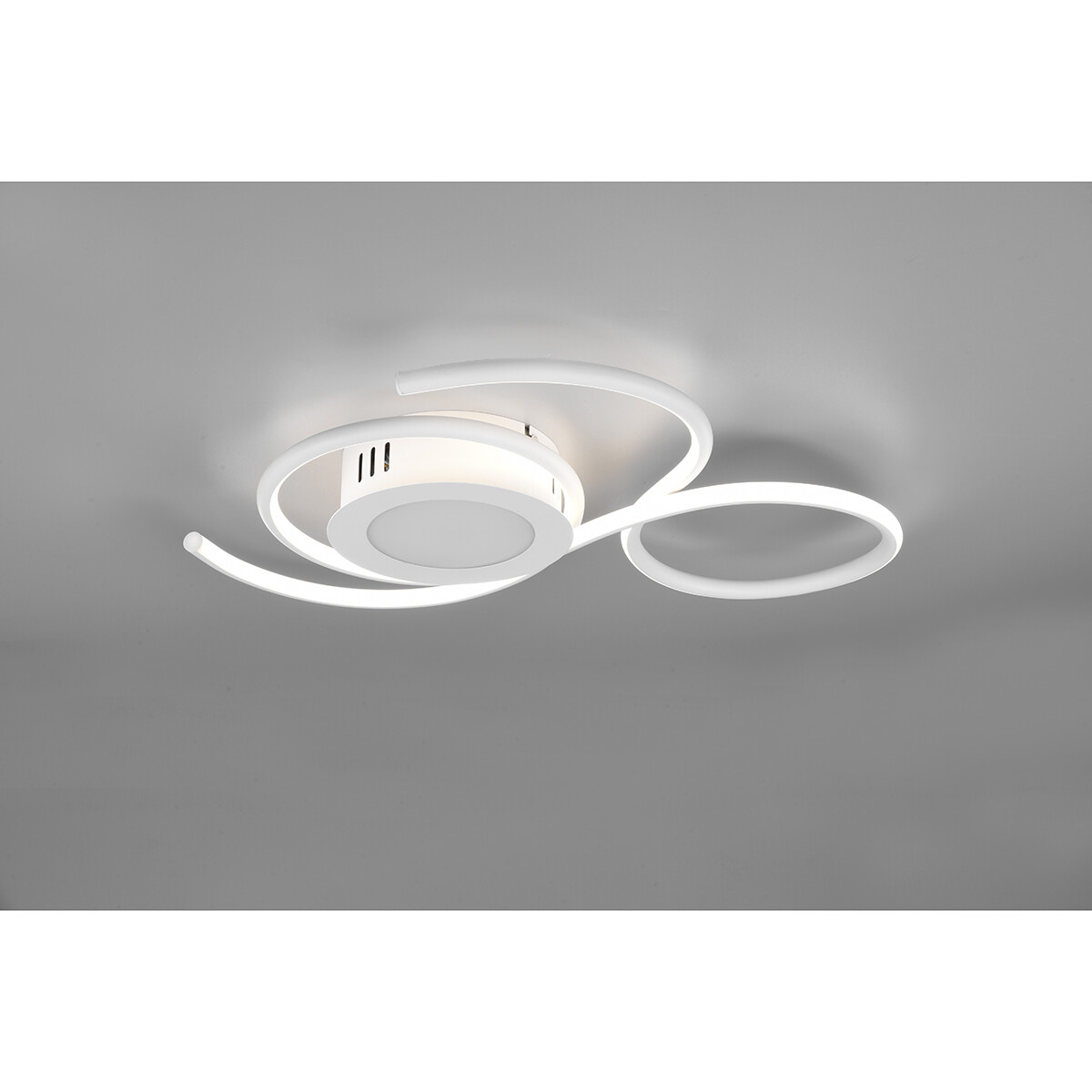 Plafonnier LED - Éclairage de Plafond - Trion Jivino - 36W - Couleur de lumière ajustable - Dimmable - Rond - Mat Blanc - Aluminium