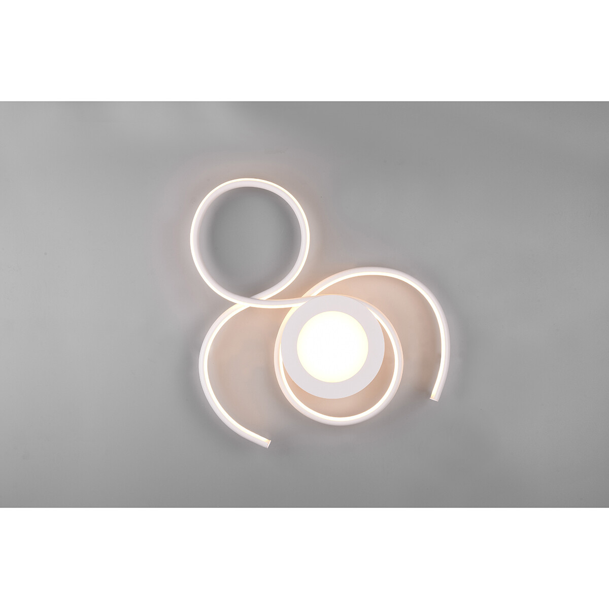 Plafonnier LED - Éclairage de Plafond - Trion Jivino - 36W - Couleur de lumière ajustable - Dimmable - Rond - Mat Blanc - Aluminium