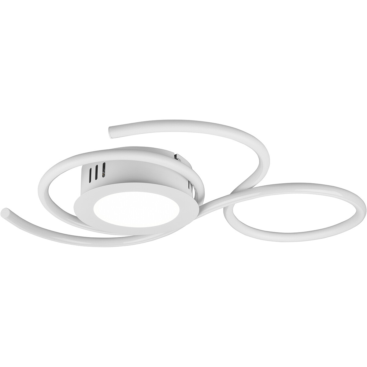 Plafonnier LED - Éclairage de Plafond - Trion Jivino - 36W - Couleur de lumière ajustable - Dimmable - Rond - Mat Blanc - Aluminium