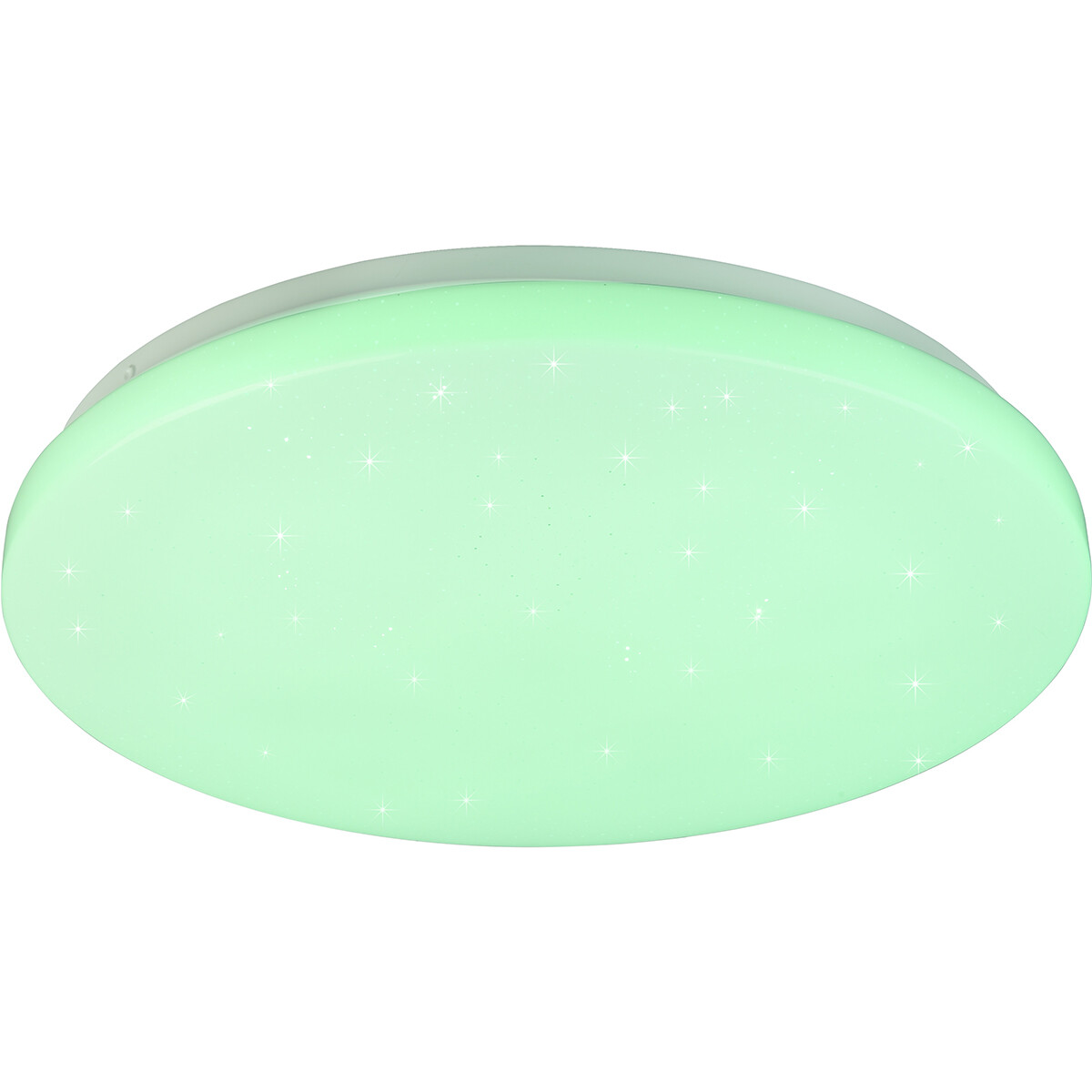 Plafonnier LED - Éclairage de Plafond - Trion Kalina - 18W - RGBW - Dimmable - Couleur de lumière ajustable - Télécommande - Lumière Étoile - Rond - Mat Blanc - Plastique