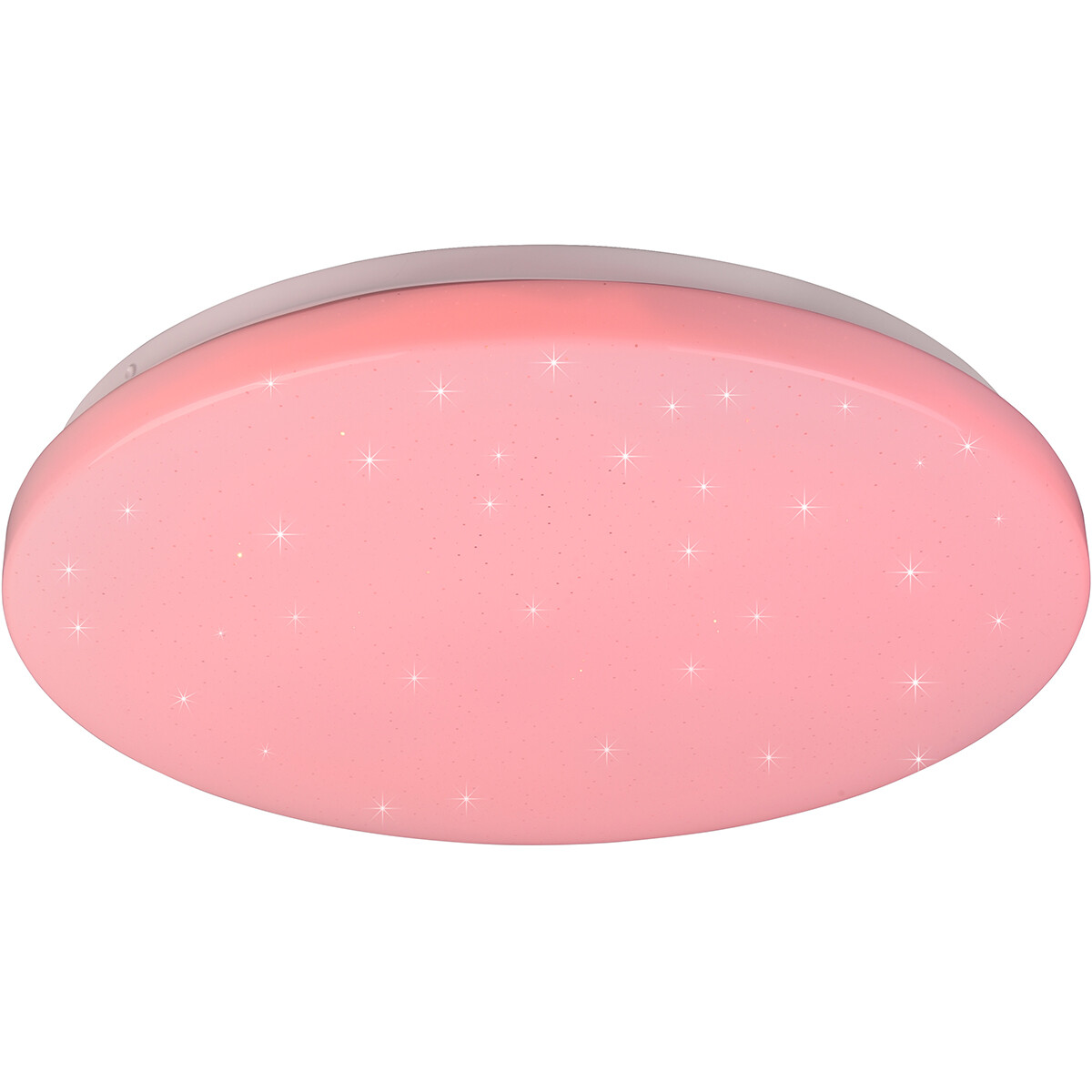 Plafonnier LED - Éclairage de Plafond - Trion Kalina - 18W - RGBW - Dimmable - Couleur de lumière ajustable - Télécommande - Lumière Étoile - Rond - Mat Blanc - Plastique