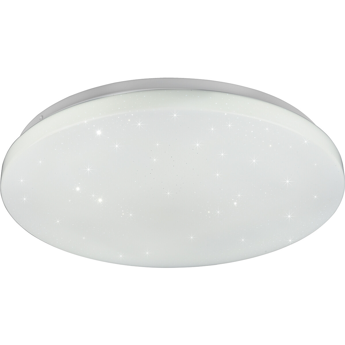 Plafonnier LED - Éclairage de Plafond - Trion Kalina - 18W - RGBW - Dimmable - Couleur de lumière ajustable - Télécommande - Lumière Étoile - Rond - Mat Blanc - Plastique