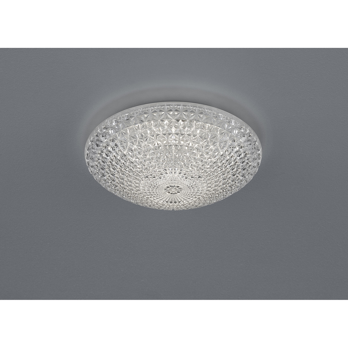 Plafonnier LED - Éclairage de Plafond - Trion Komino - 12W - Blanc Chaud 3000K - Rond - Mat Blanc - Aluminium