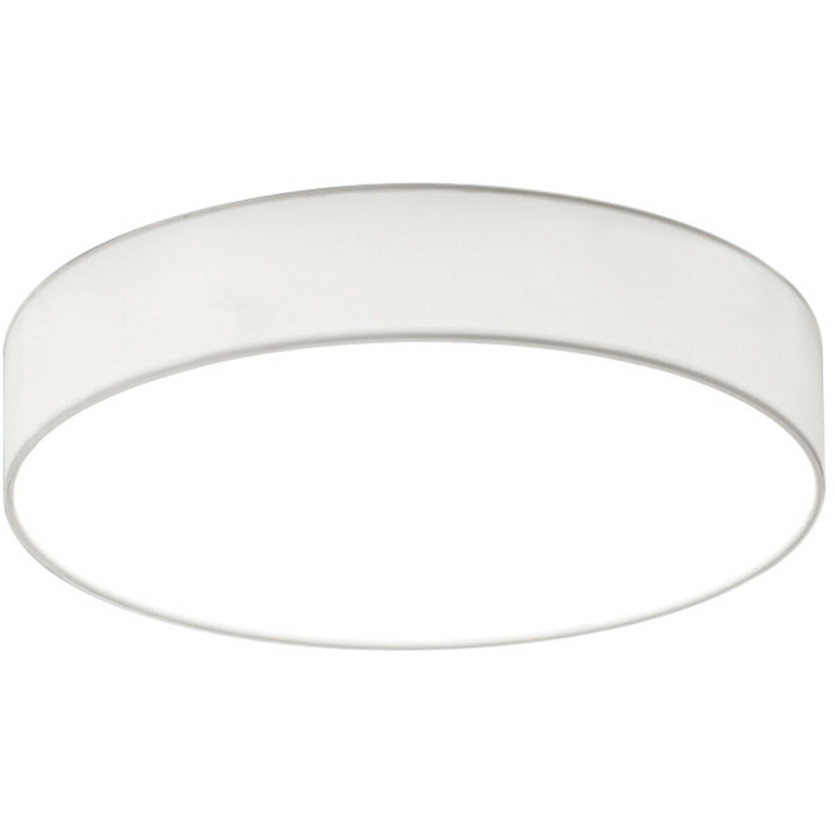 Plafonnier LED - Éclairage de Plafond - Trion Lanago - 22W - Blanc Chaud 3000K - Dimmable - Rond - Mat Blanc - Aluminium