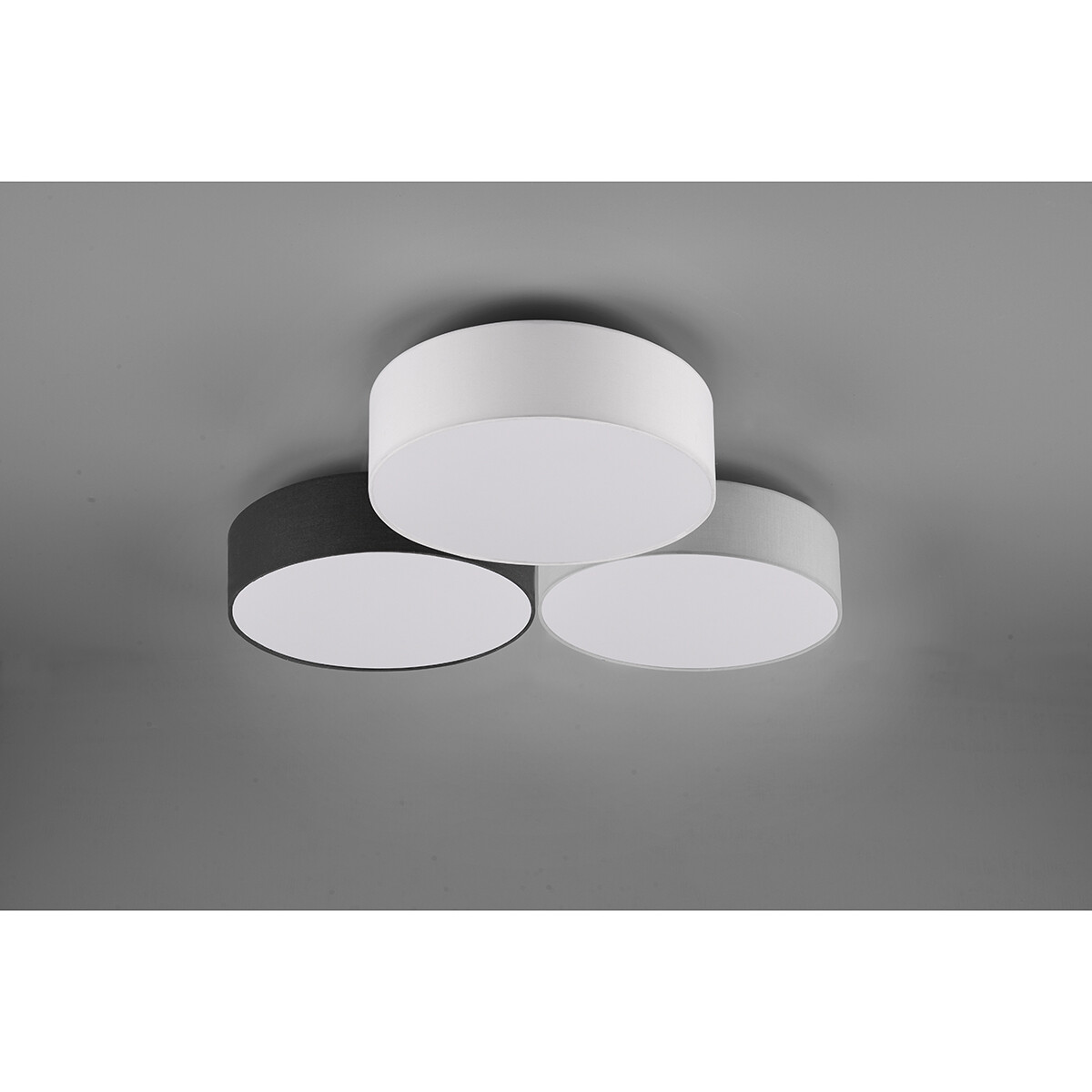 Plafonnier LED - Éclairage de Plafond - Trion Lanago - 38W - Blanc Chaud 3000K - Dimmable - Rond - Multicolore - Aluminium