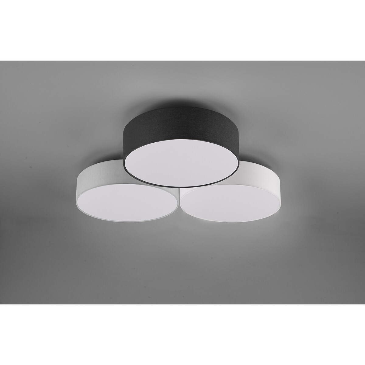 Plafonnier LED - Éclairage de Plafond - Trion Lanago - 38W - Blanc Chaud 3000K - Dimmable - Rond - Multicolore - Aluminium