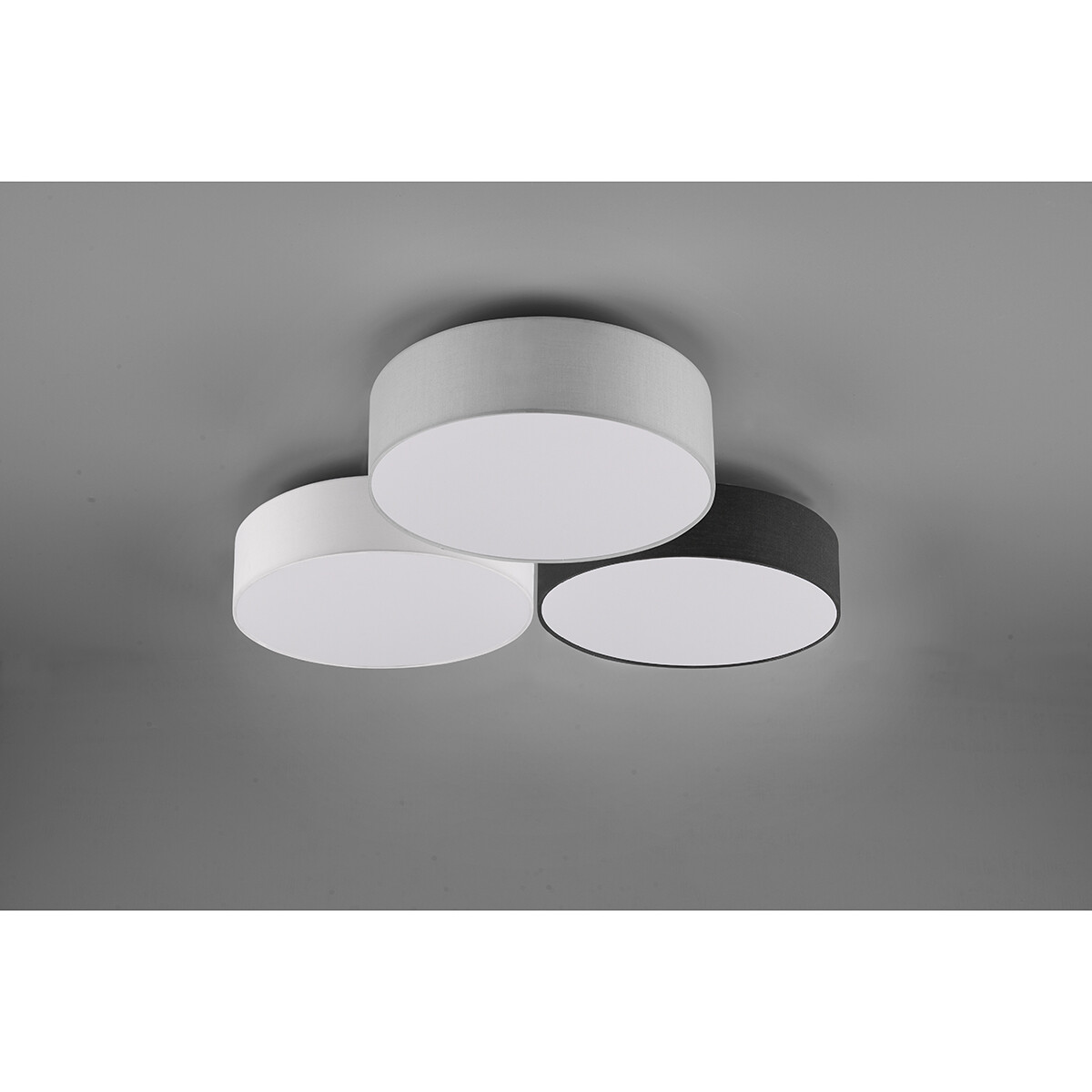 Plafonnier LED - Éclairage de Plafond - Trion Lanago - 38W - Blanc Chaud 3000K - Dimmable - Rond - Multicolore - Aluminium