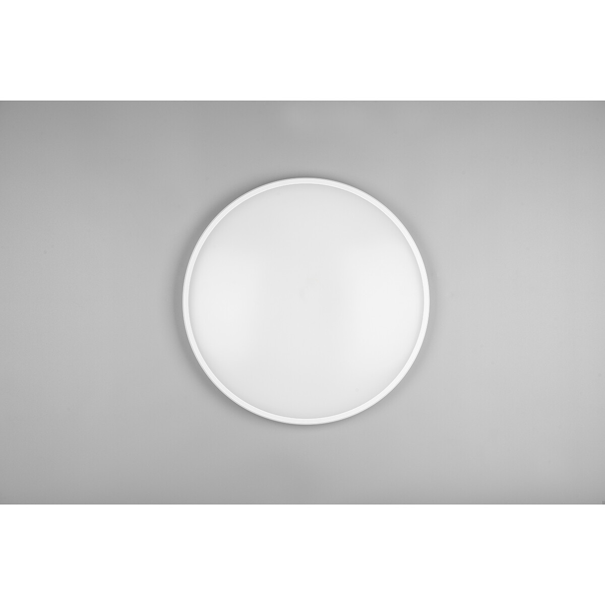 Plafonnier LED - Éclairage de Plafond - Trion Lombis - 34W - Blanc Neutre 4000K - Dimmable - Rond - Mat Blanc - Plastique