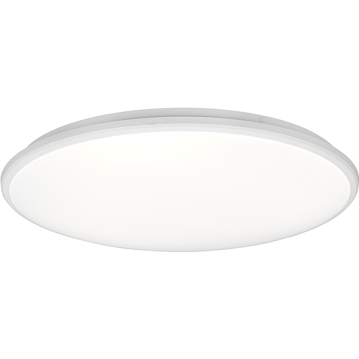 Plafonnier LED - Éclairage de Plafond - Trion Lombis - 34W - Blanc Neutre 4000K - Dimmable - Rond - Mat Blanc - Plastique